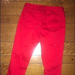 d. jeans Jeans - Red crop jeans d. jeans Jeans - Red crop jeans